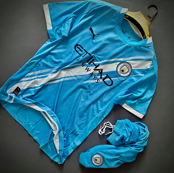 Manchester City Home 2025-26 Jersey Set