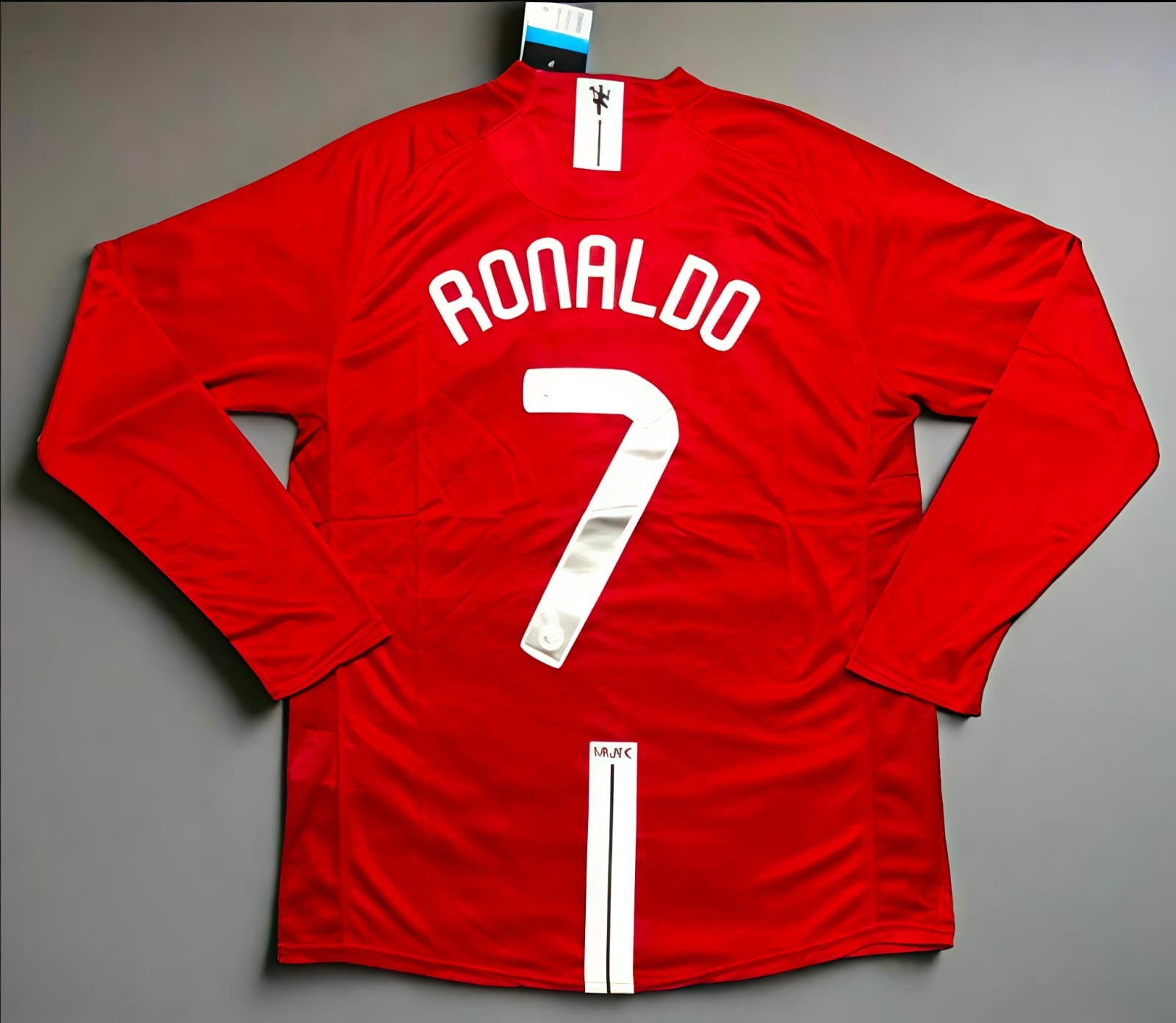 Manchester United 2008 Champions League Final RONALDO 7 Home Retro Jersey FULL SLEEVE